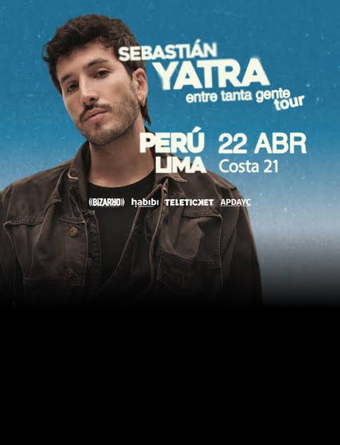 Sebastián Yatra anuncia show en Lima dentro de su “Entre Tanta Gente Tour 2026”
